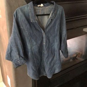 Helmut Lang oversized Jean shirt